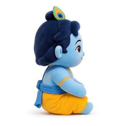 Coshi Krishna interactive deity companion, side view